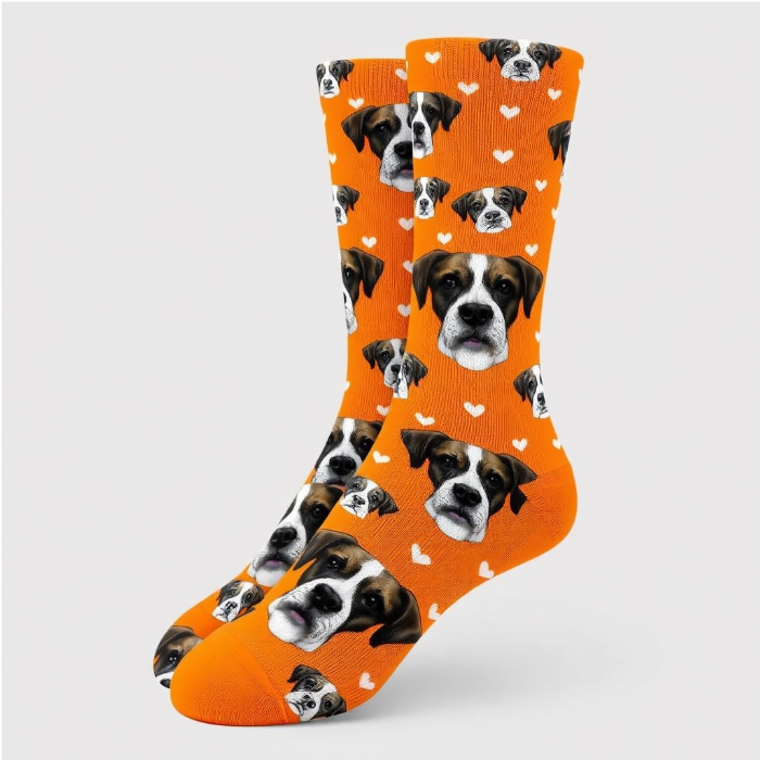 Personalized Pet Face Socks – Custom Dog Face Socks for Pet Lovers