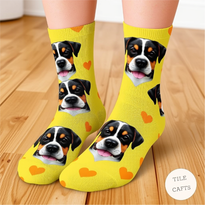 Personalized Pet Face Socks – Custom Dog Face Socks for Pet Lovers