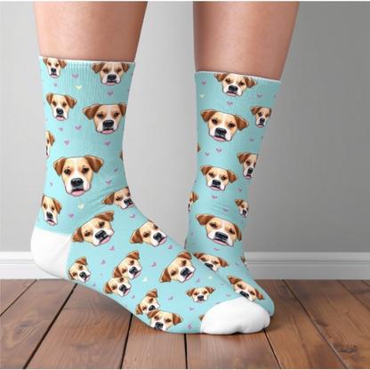 Personalized Pet Face Socks – Custom Dog Face Socks for Pet Lovers