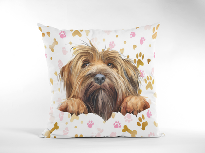 Personalized Bone Pattern Pet Pillow – Custom Portrait for Pets