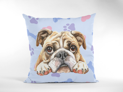 Personalized Bone Pattern Pet Pillow – Custom Portrait for Pets